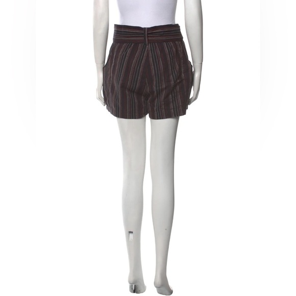 Hatch Maternity Striped Mini Shorts Black/White Size: L - Picture 3 of 3